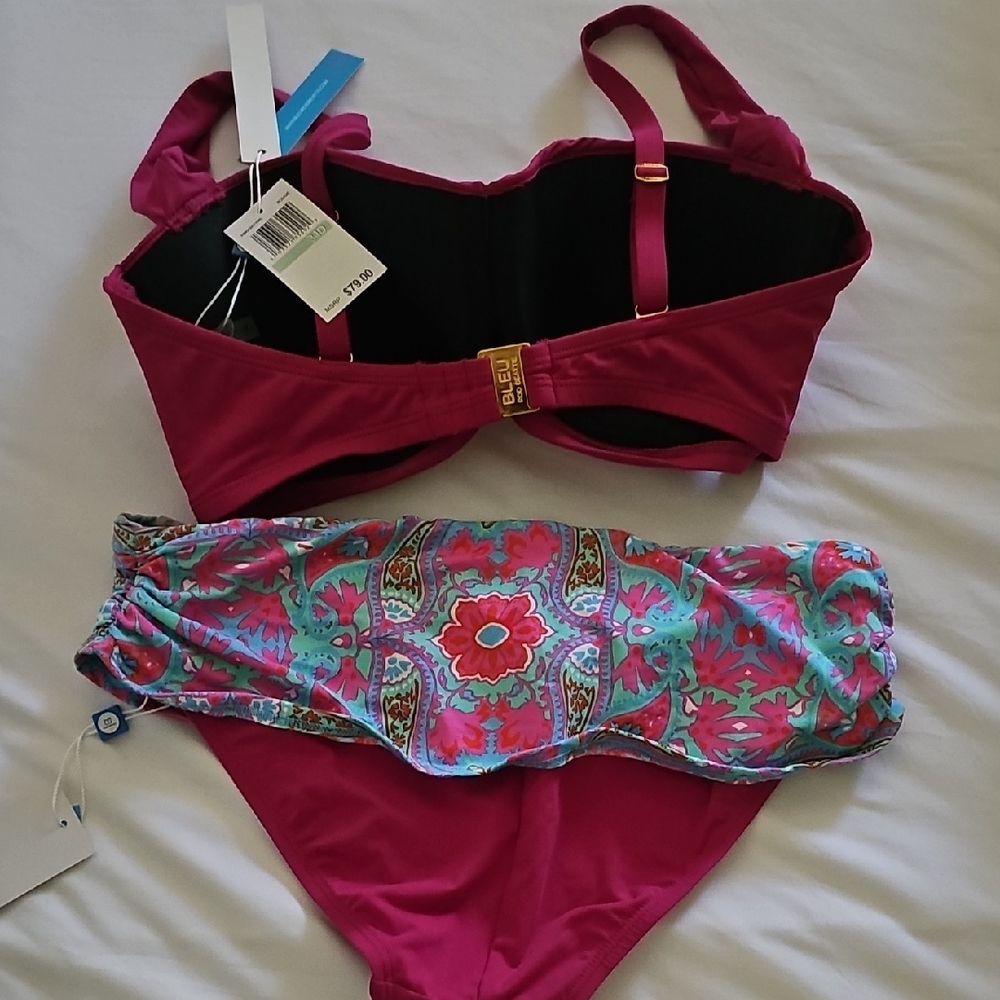 Bleu Rod Beattie Magenta and Floral Bikini - Picture 9 of 10